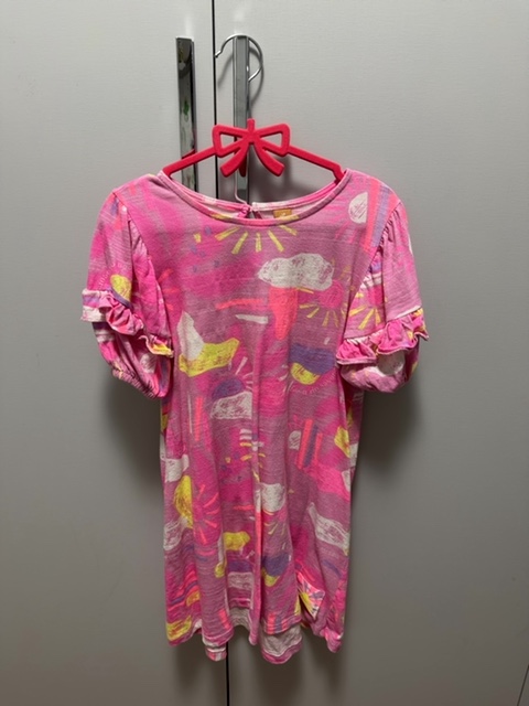 Vestido rosa estampado