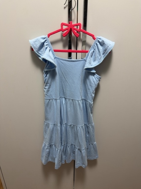 Vestido azul camadas