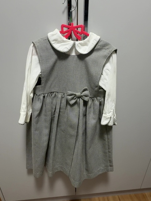 Conjunto vestido xadrez