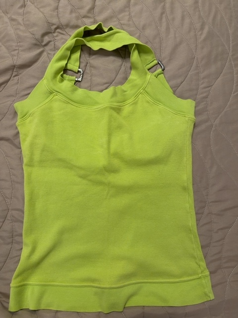 Verde limão alça cruzada