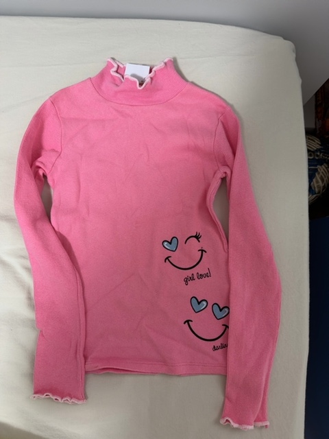 Blusa manga longa rosa